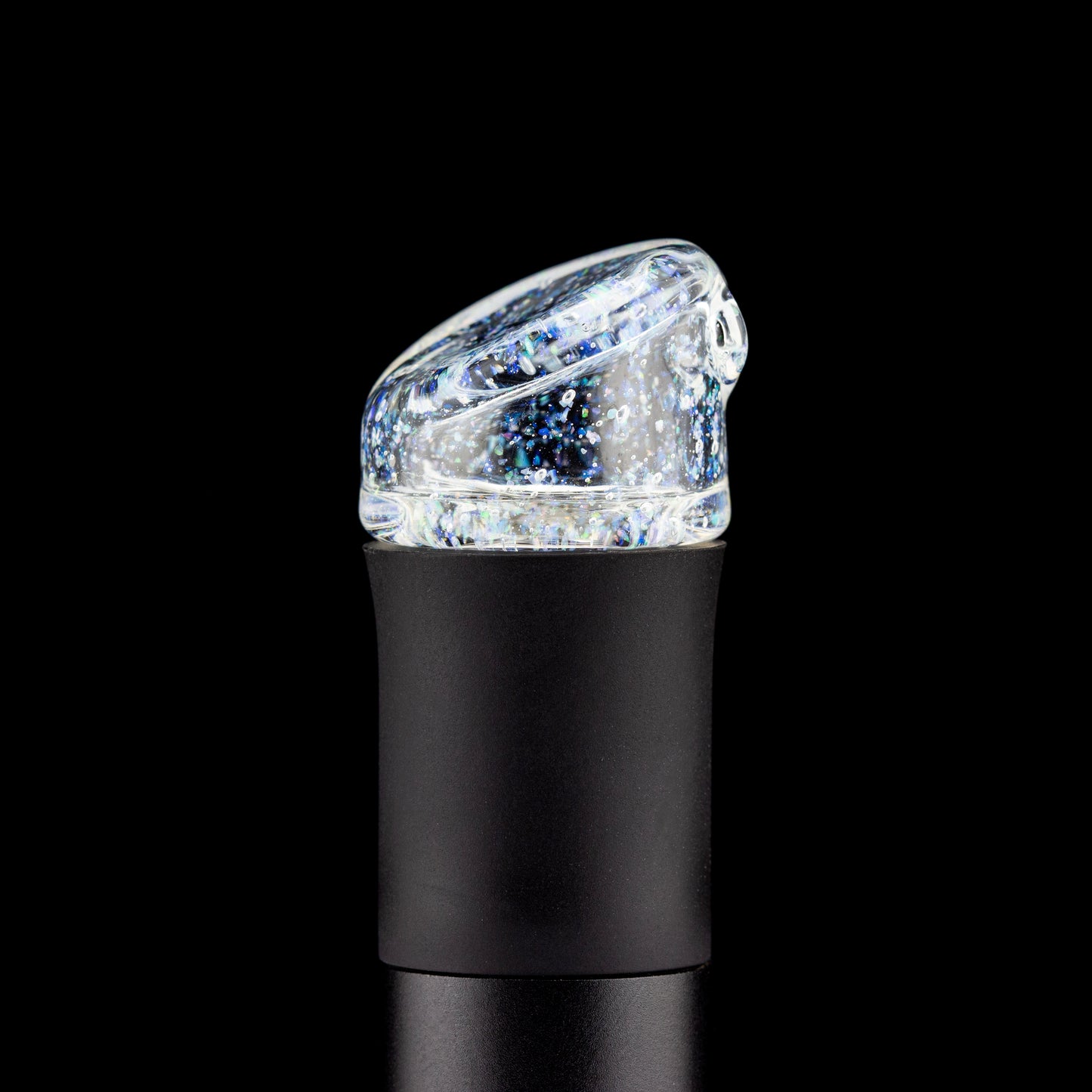 OrganiK Glass Crushed Opal Clear Pivot Mouthpiece #ORG09 - Planet Caravan