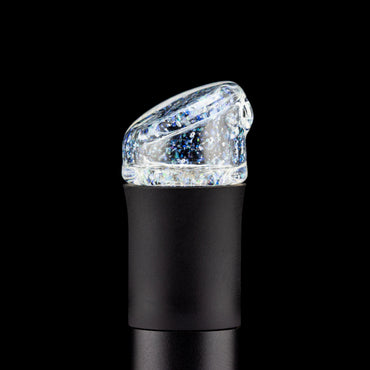 OrganiK Glass Crushed Opal Clear Pivot Mouthpiece #ORG09 - Planet Caravan