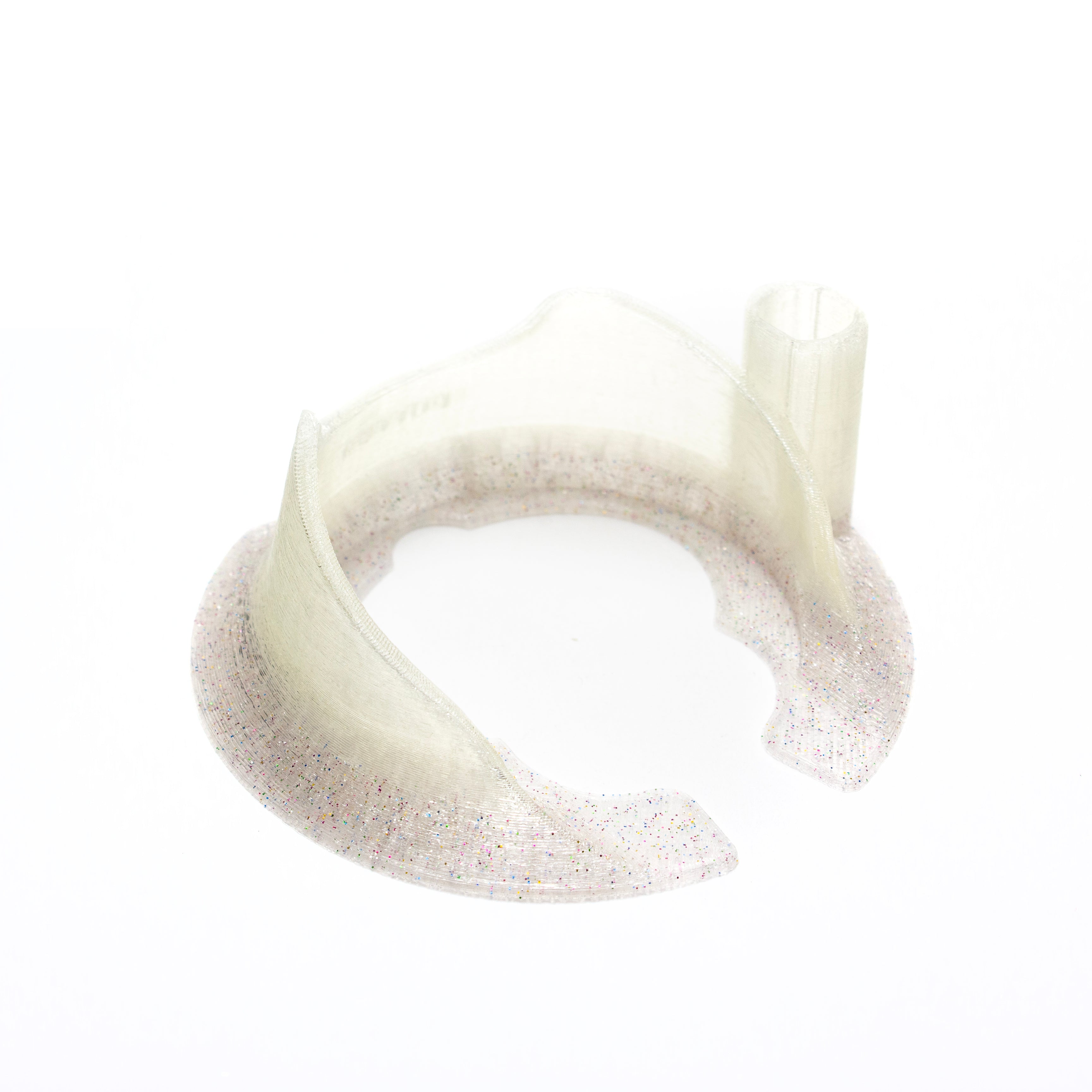 Derek Holtz Glow in The Dark & Sparkle Clear Peak Pro + Hot Knife Base #DHZ49 - Planet Caravan