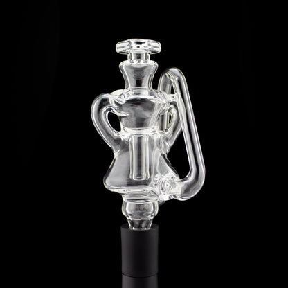 Kosher Glass Clear Pivot Pocket Recycler #KOS02 - Planet Caravan