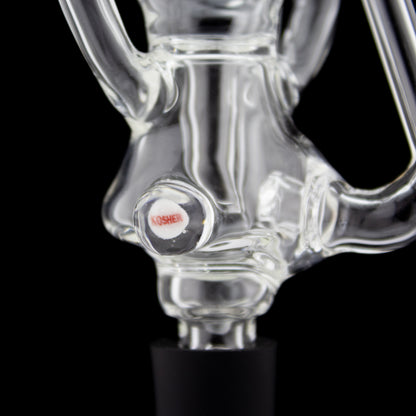 Kosher Glass Clear Pivot Pocket Recycler (Mib) #KOS03 - Planet Caravan