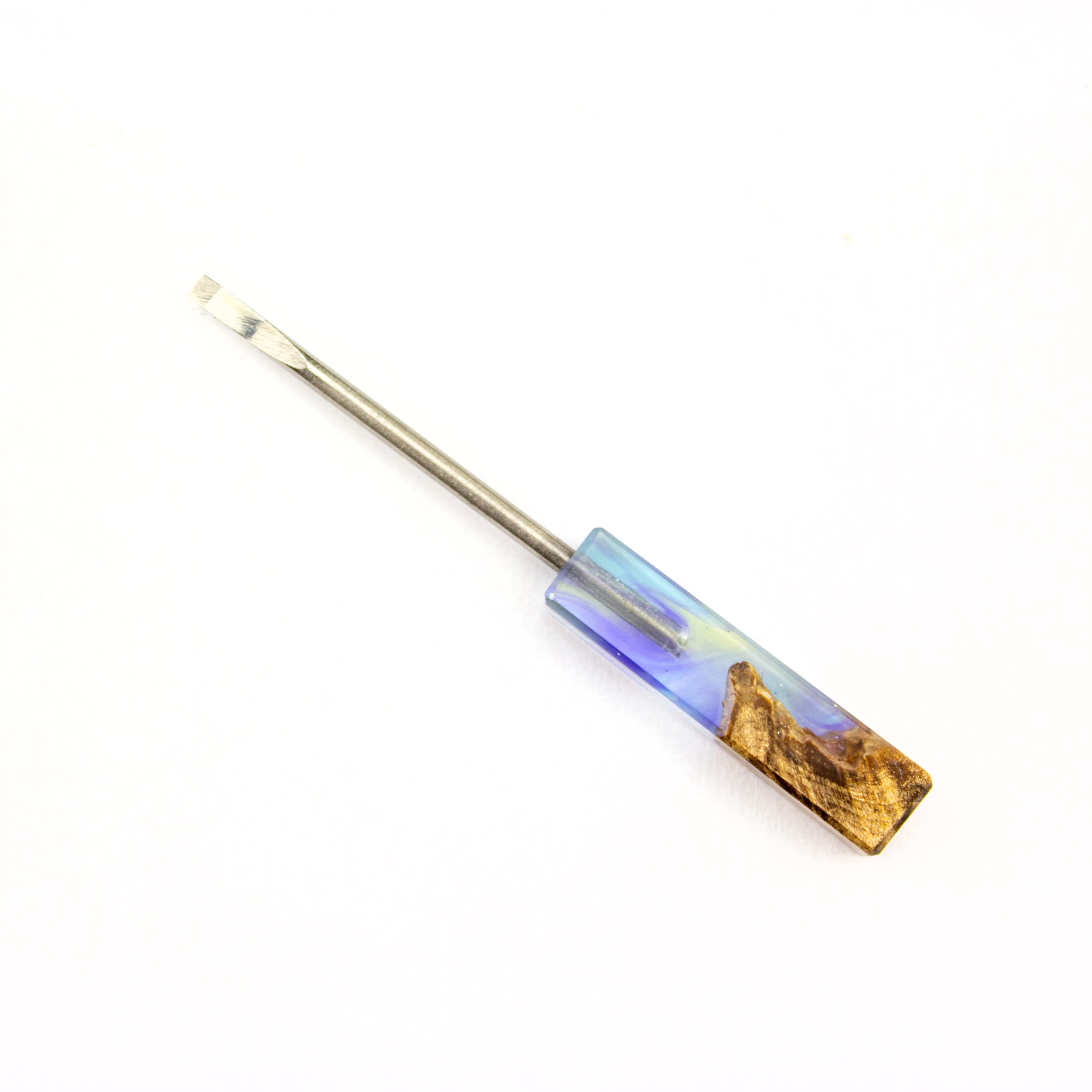 Dunkin Dabbers Pourcasso Burl & Resin Mini Dabber #DUD39 - Planet Caravan