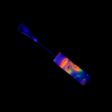 Dunkin Dabbers Dank Blanks UV Reactive Mini Dabber #DUD29 - Planet Caravan