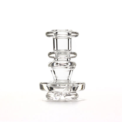 Charlie Shaw Glass Clear Pivot Mouthpiece #CSG29 - Planet Caravan