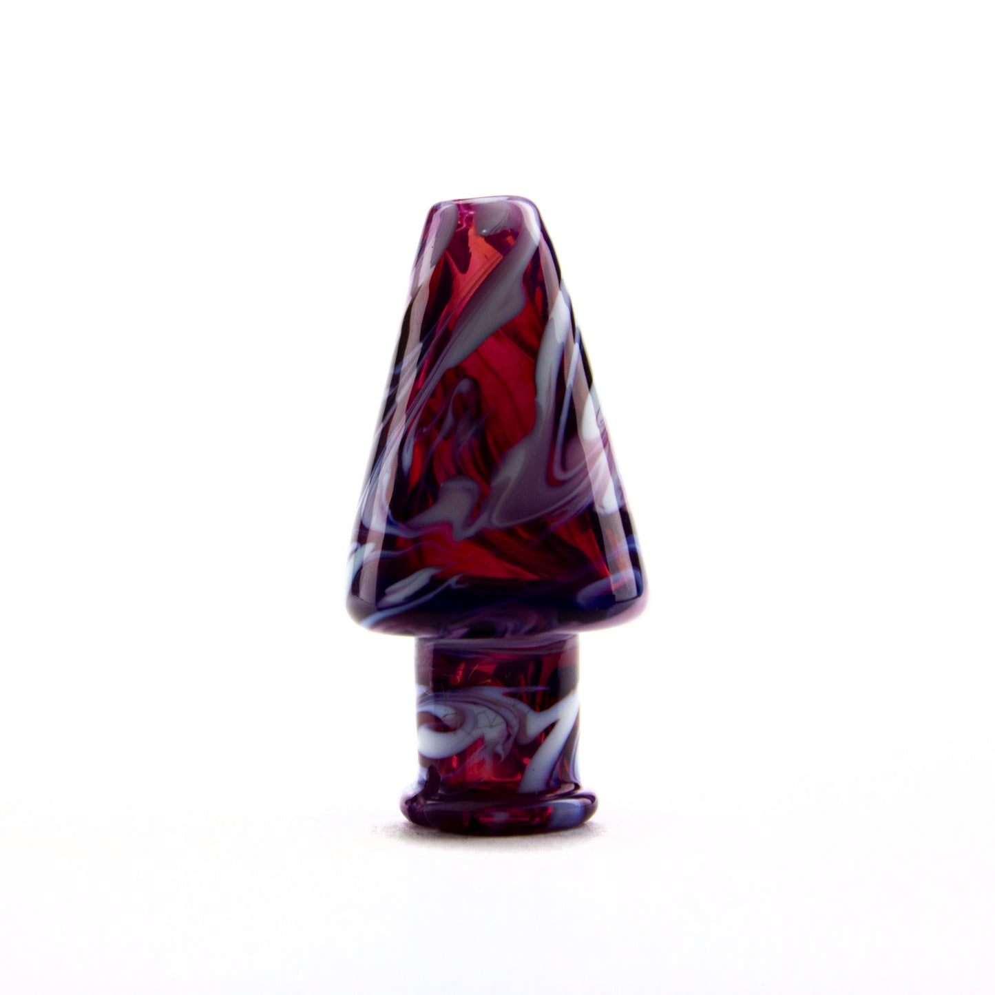Just Dew It Glass Purple Swirl Pivot Mouthpiece #JDI05 - Planet Caravan