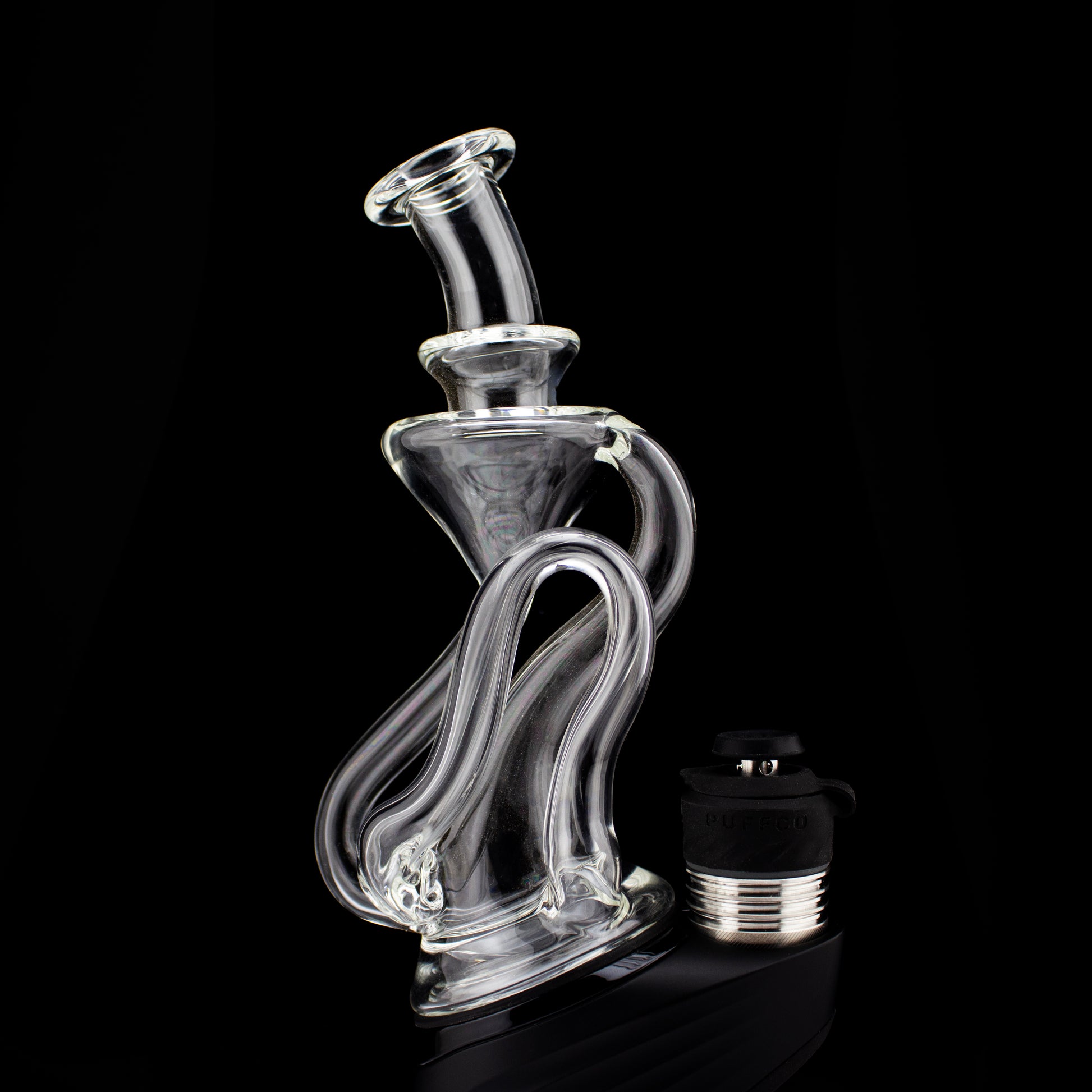 DesiB Glass Clear Peak Flowter Recycler #DEB01 - Planet Caravan