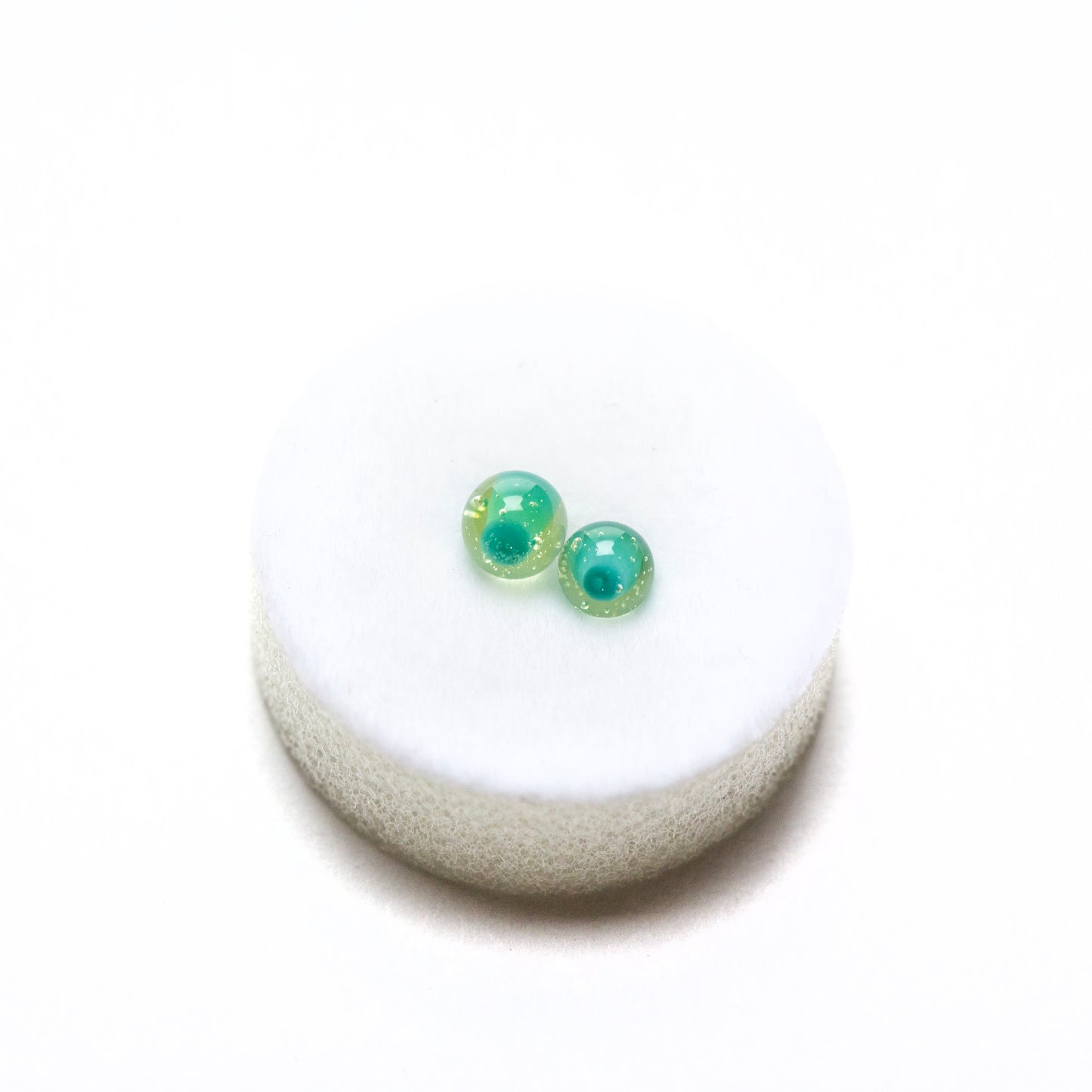 Kizmit Glass Seaweed Pivot Spinner Tip & Pearls #KZM32 - Planet Caravan