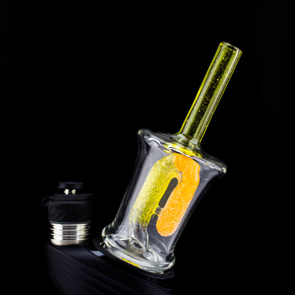 Emperial 1 Glass Yellow & Orange Candy Cup Peak Top #EMP447 - Planet Caravan