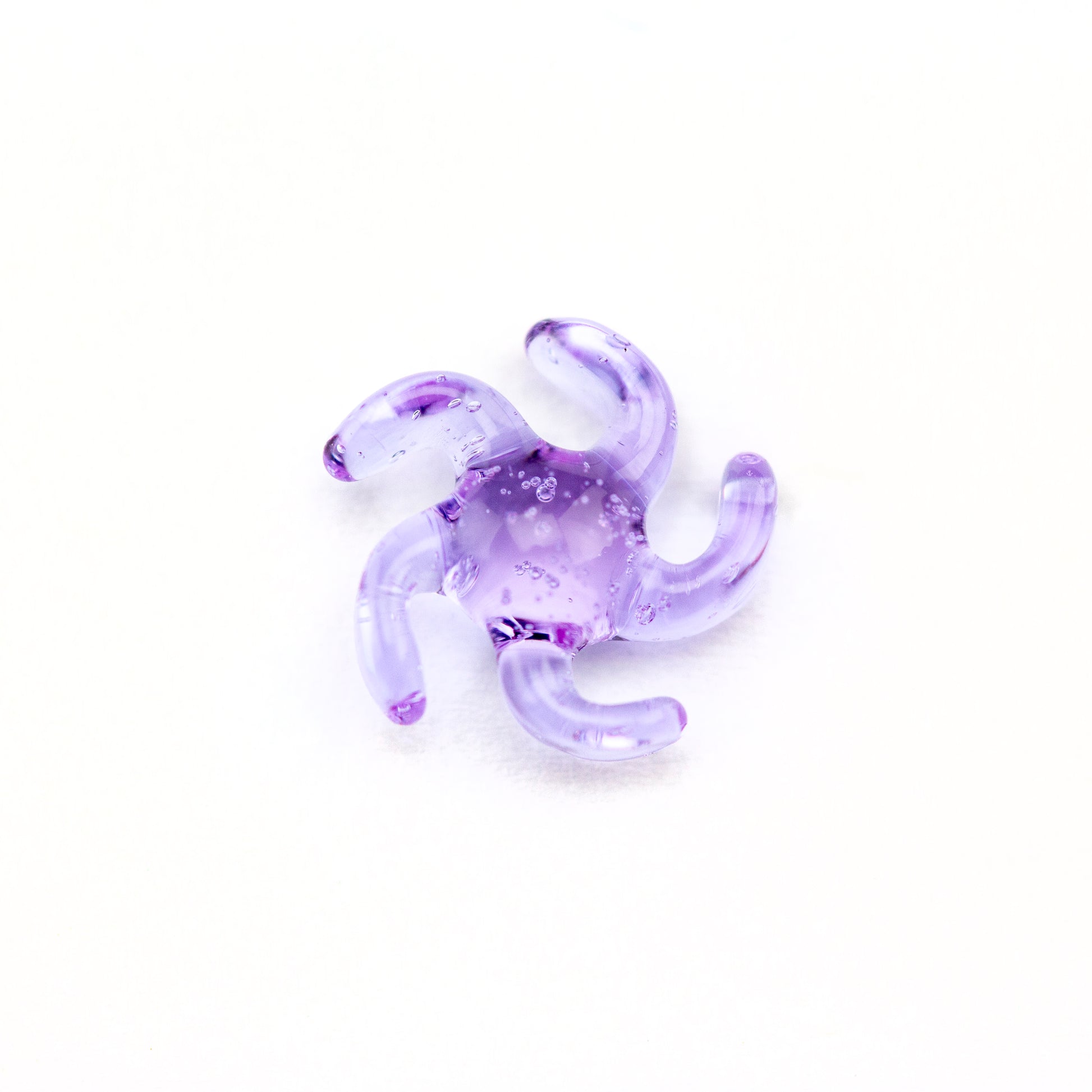 Yarbi Glass Purple Lollipop Proxy Spinner Pearl #YAR45 - Planet Caravan