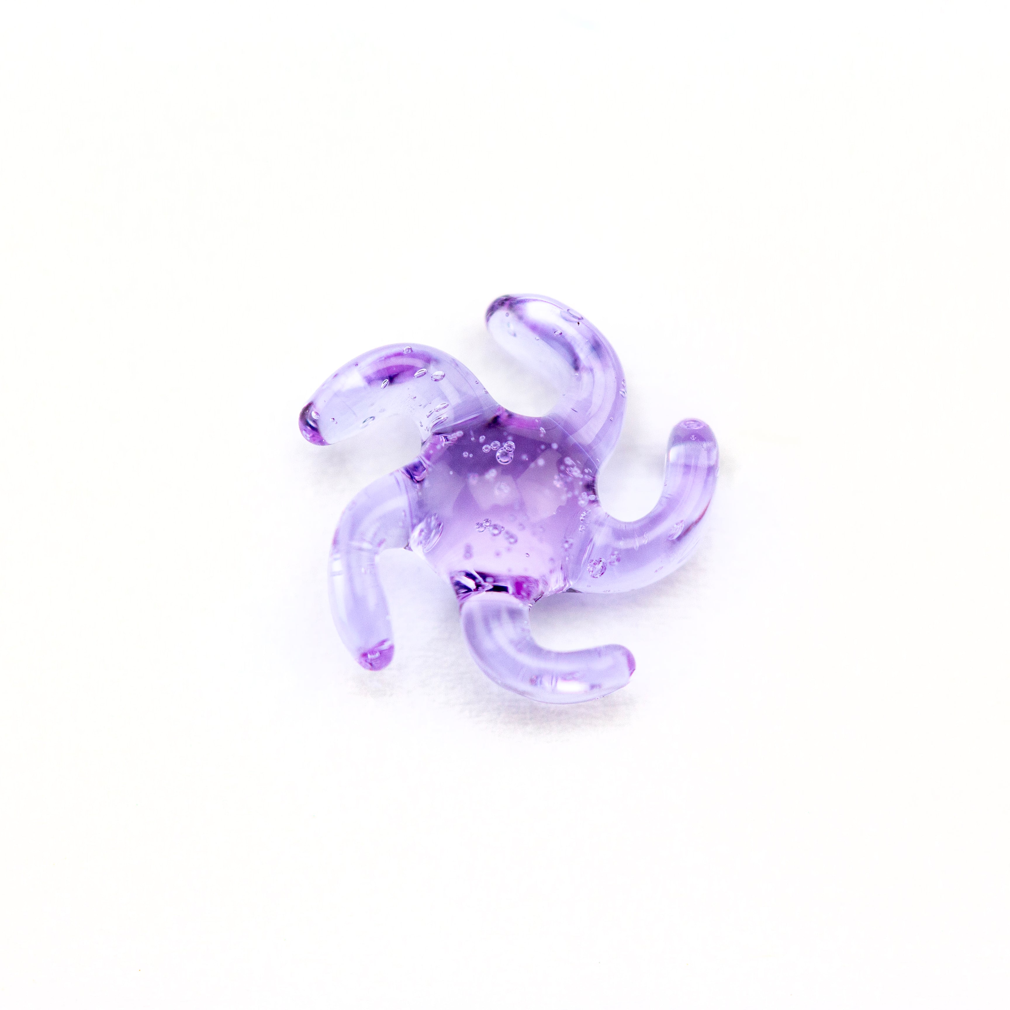 Yarbi Glass Purple Lollipop Proxy Spinner Pearl #YAR45 - Planet Caravan
