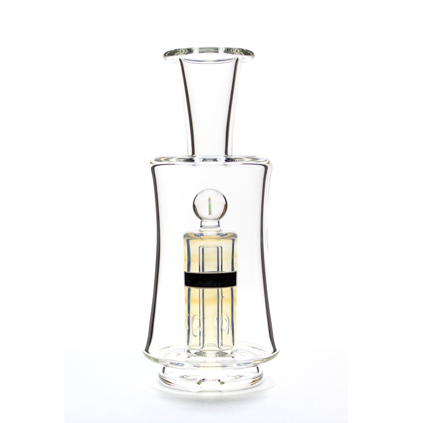 Mike D Glass Moonstone Crushed Opal Peak Bubbler #MKD05 - Planet Caravan