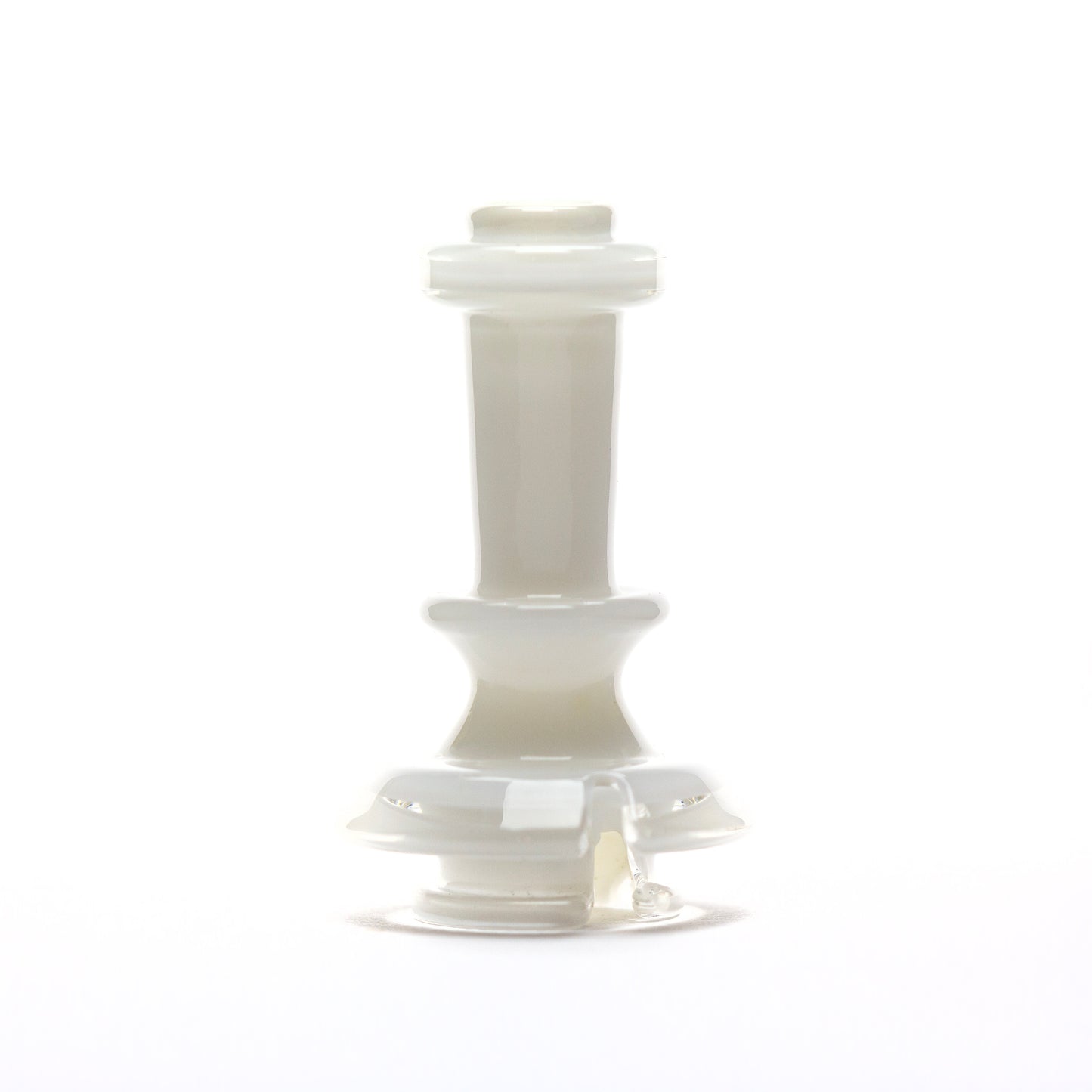 Twisted Boro Glass Lotus White Pivot Tip #TWB03 - Planet Caravan
