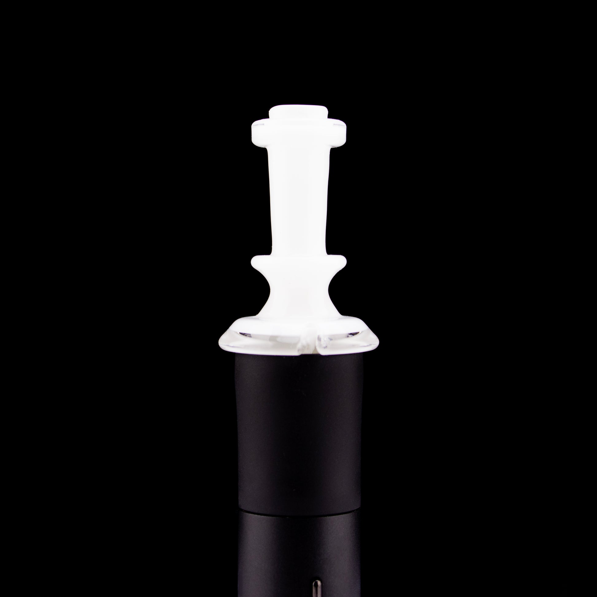 Twisted Boro Glass Lotus White Pivot Tip #TWB03 - Planet Caravan