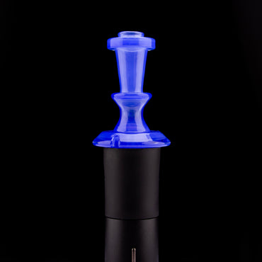 Twisted Boro Glass Transparent Blue Cheese Pivot Tip #TWB05 - Planet Caravan