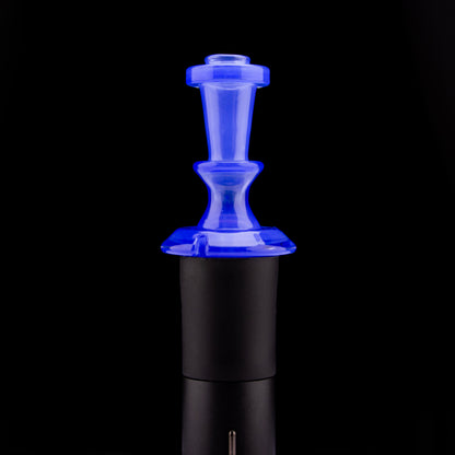 Twisted Boro Glass Transparent Blue Cheese Pivot Tip #TWB05 - Planet Caravan