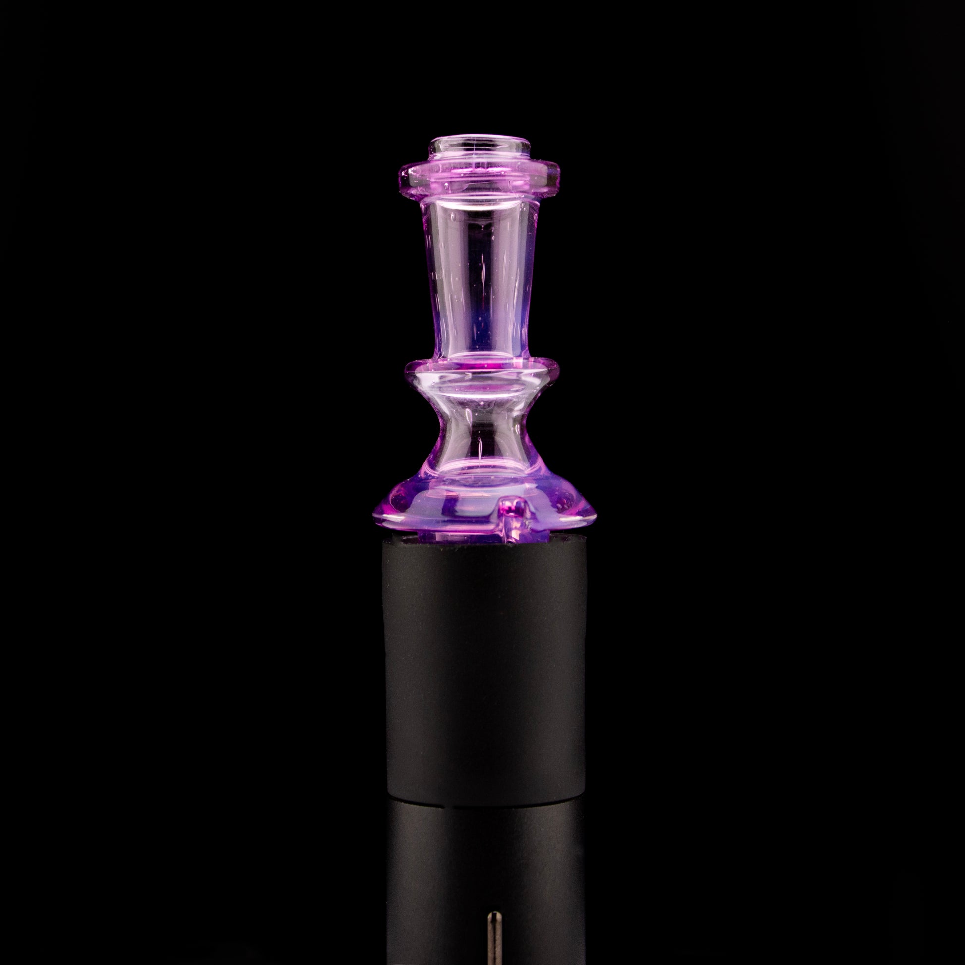 Twisted Boro Glass Unique Gold Purple Pivot Tip #TWB06 - Planet Caravan