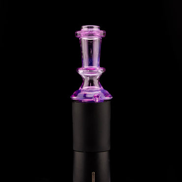 Twisted Boro Glass Unique Gold Purple Pivot Tip #TWB06 - Planet Caravan