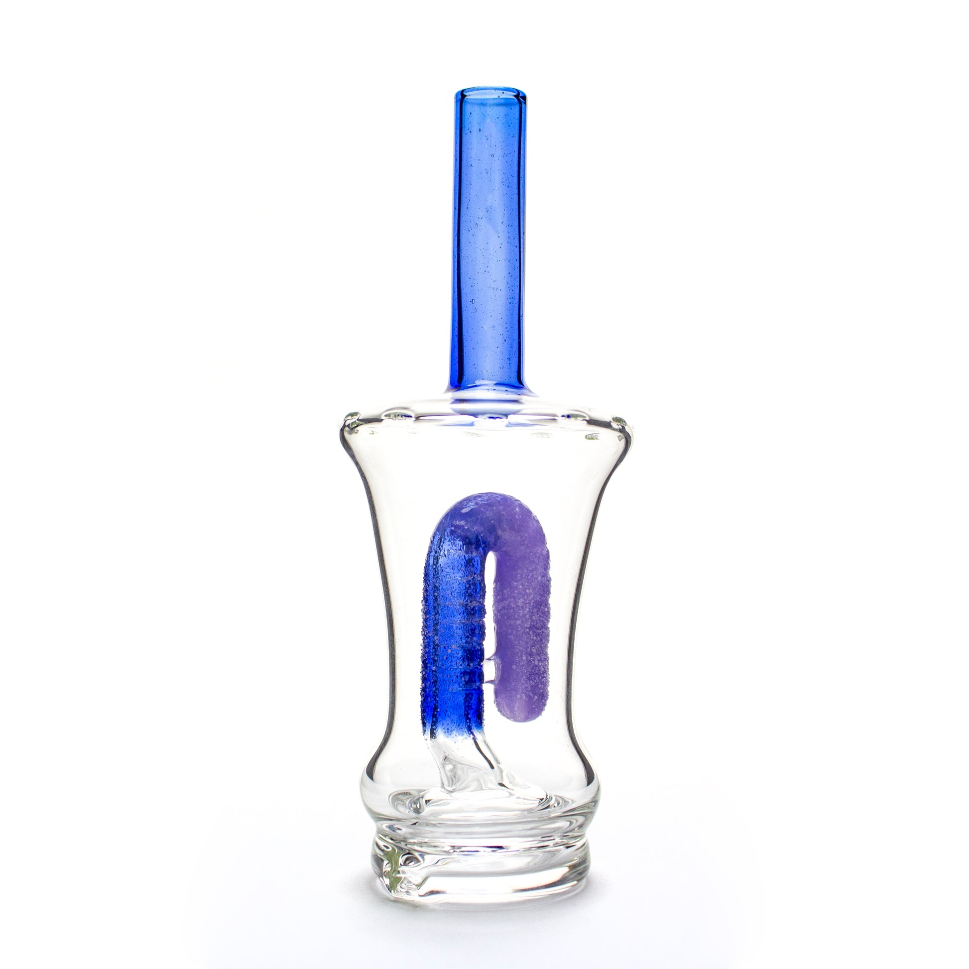 Emperial 1 Glass Blue & Purple Candy Cup Peak Top #EMP456 - Planet Caravan