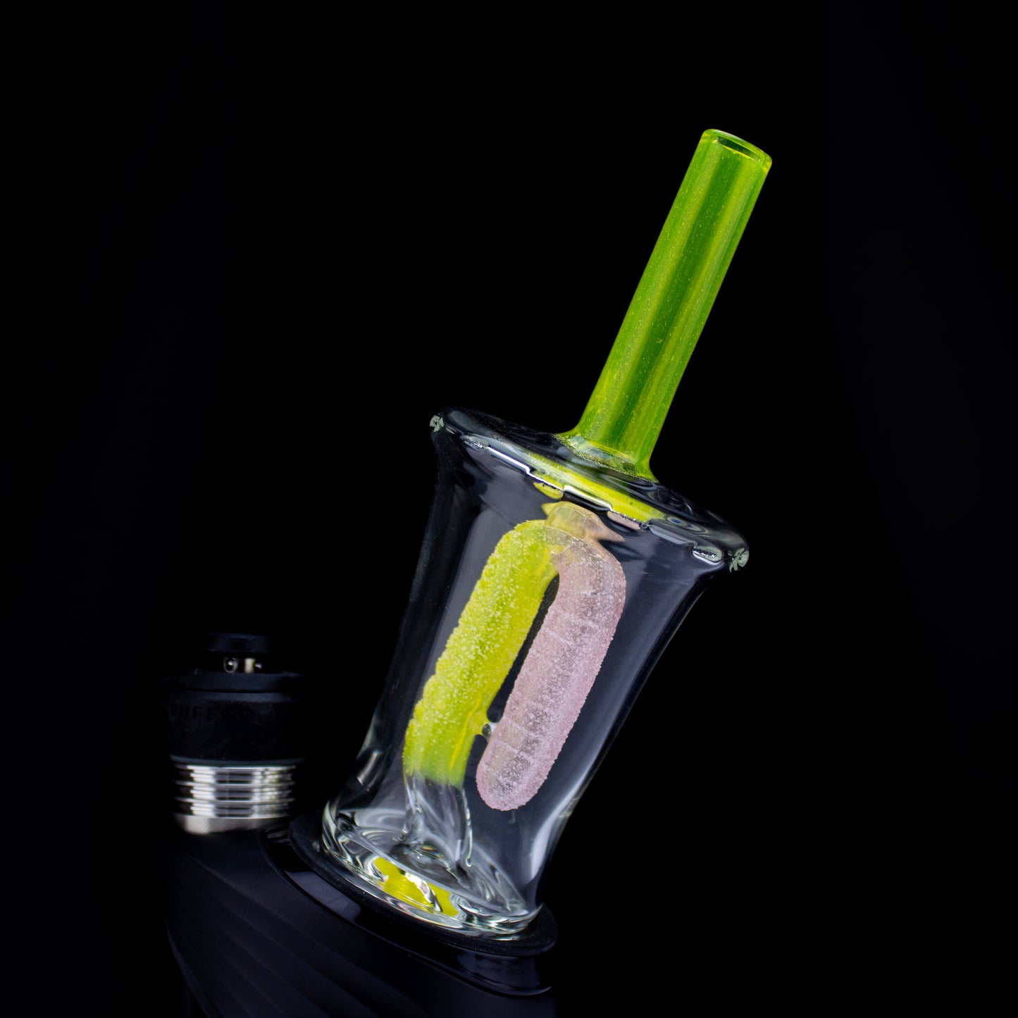 Emperial 1 Glass Yellow & Pink Candy Cup Peak Top #EMP455 - Planet Caravan