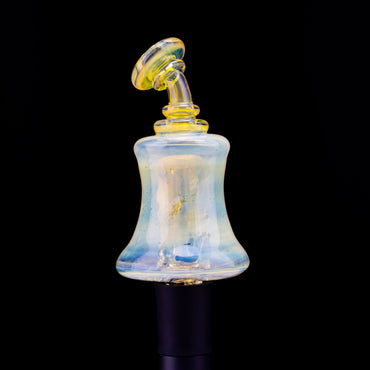 Glass By Yeti Silver Fumed Pivot Shredder Bubbler #YD113 - Planet Caravan