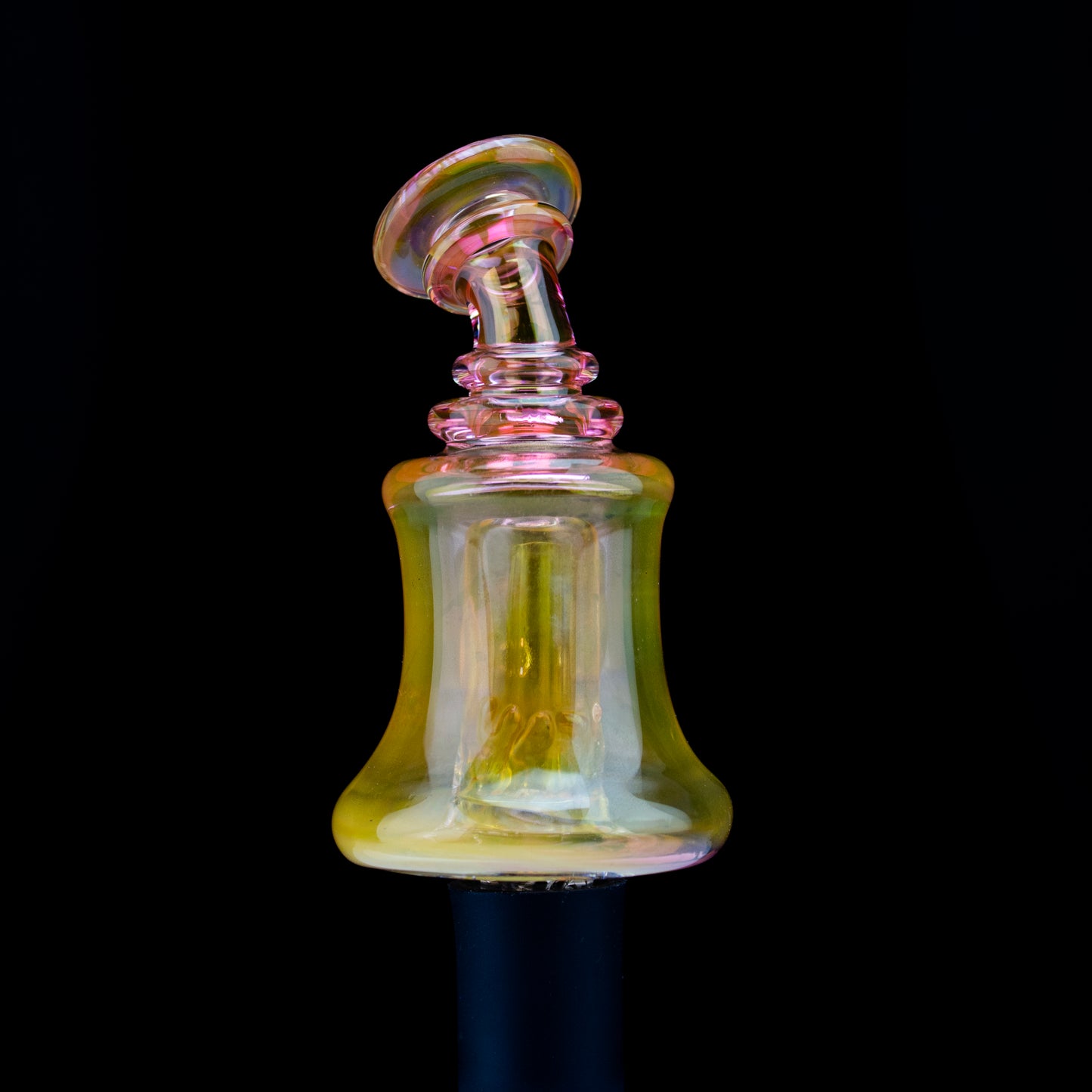 Glass By Yeti Gold Fumed Pivot Shredder Bubbler #YD115 - Planet Caravan