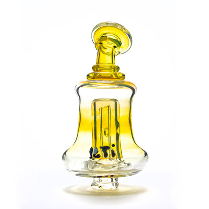 Glass By Yeti Silver Fumed Pivot Shredder Bubbler #YD114 - Planet Caravan