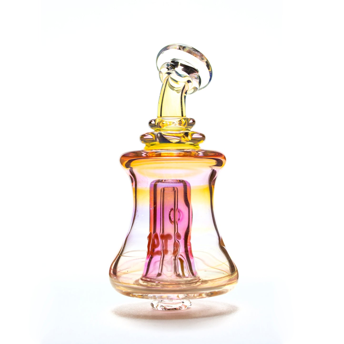 Glass By Yeti Gold Fumed Pivot Shredder Bubbler #YD116 - Planet Caravan