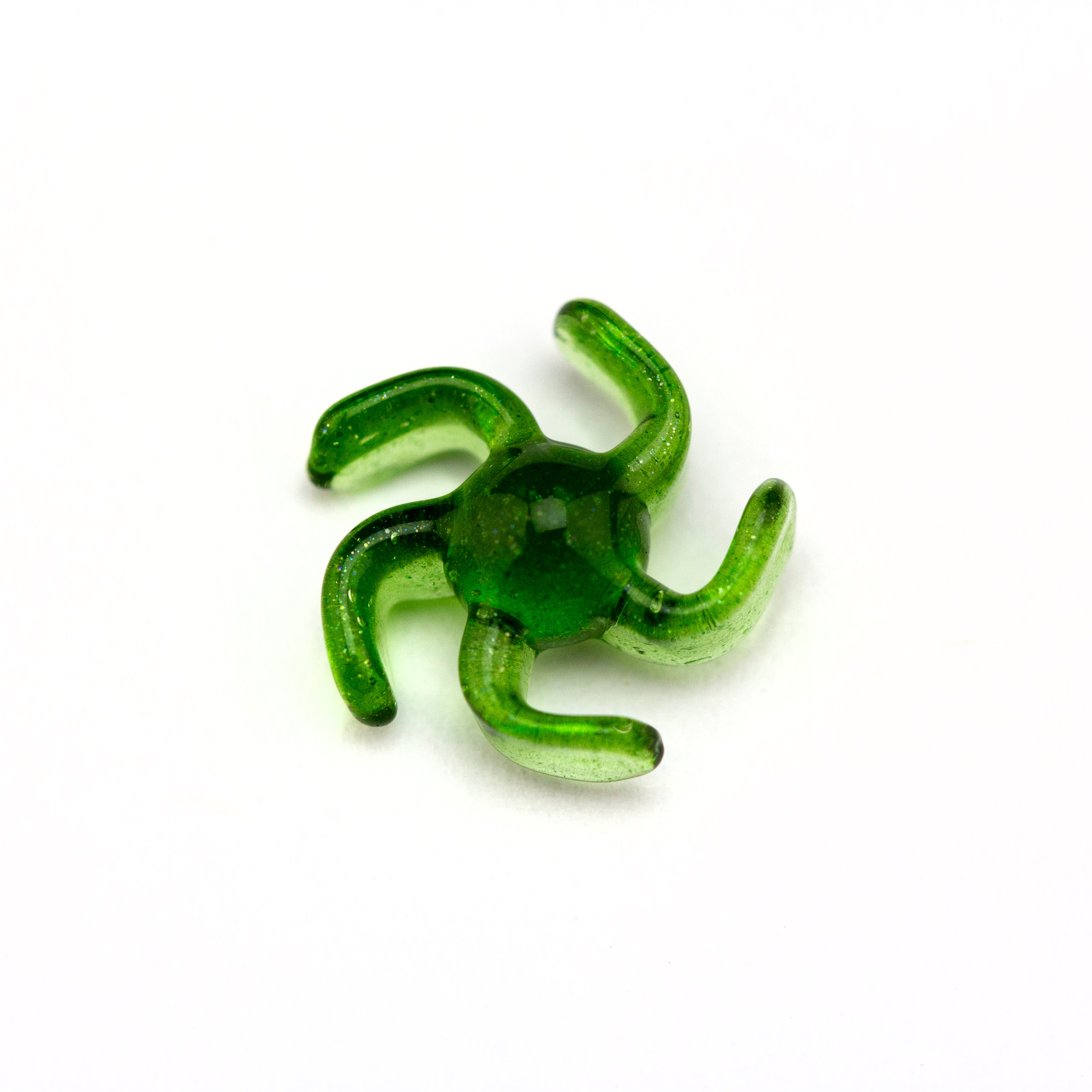 Yarbi Glass Green Stardust Peak Pro Spinner Pearl #YAR18 - Planet Caravan