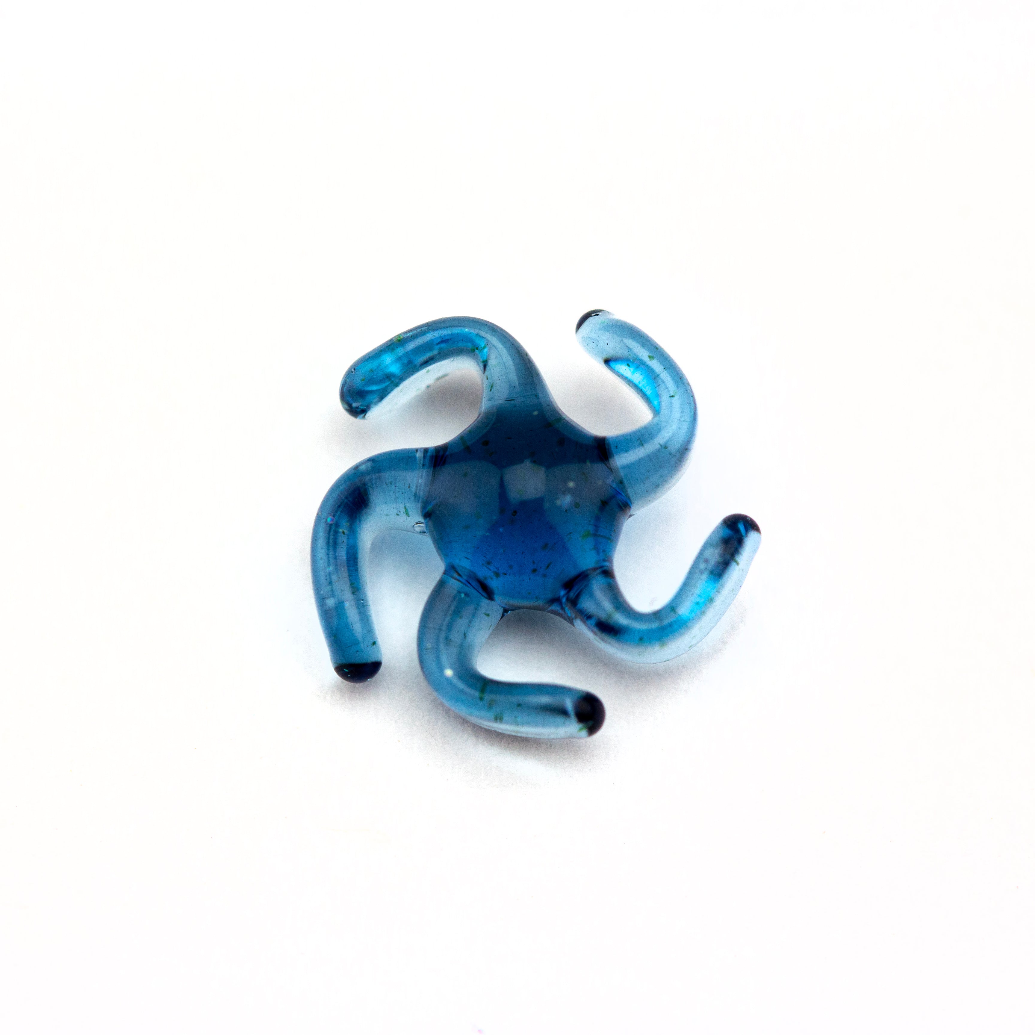 Yarbi Glass Blue Stardust Peak Pro Spinner Pearl #YAR20 - Planet Caravan