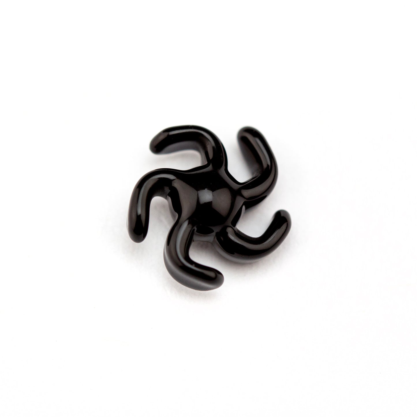 Yarbi Glass Jet Black Peak Pro Spinner Pearl #YAR17 - Planet Caravan