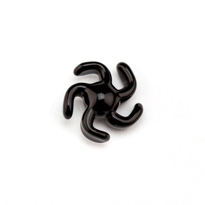 Yarbi Glass Jet Black Peak Pro Spinner Pearl #YAR17 - Planet Caravan