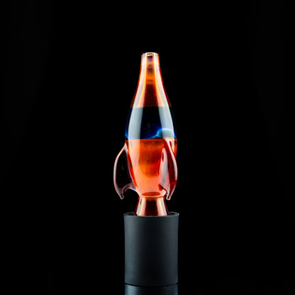 Uzzi Glass Ruby Slippers/Ghost (Fade-2-Blk) Rocket Pivot Tip #UZI44 - Planet Caravan