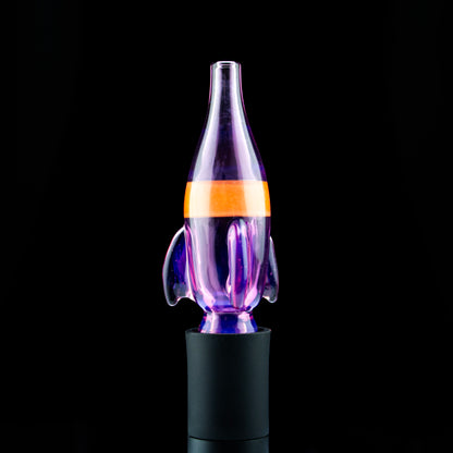 Uzzi Glass Stargazer (Poppy) Rocket Pivot Tip #UZI46 - Planet Caravan