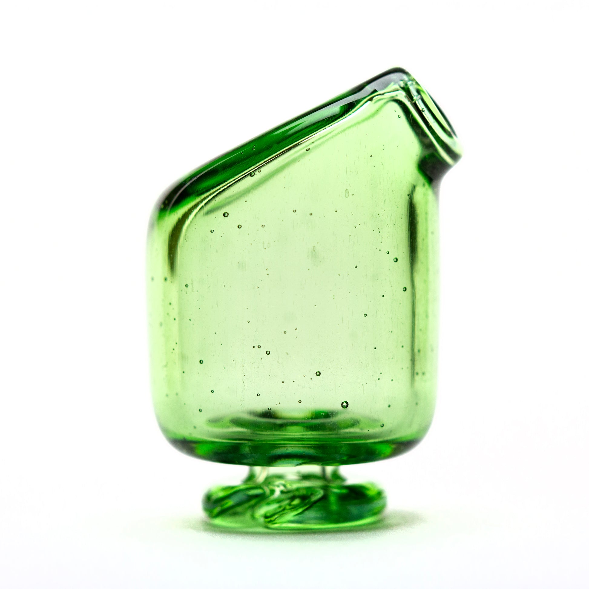 Kizmit Glass Emerald Green Pivot Spinner Tip & Pearls #KZM42 - Planet Caravan