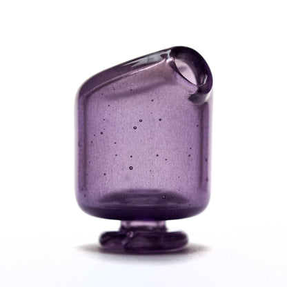 Kizmit Glass Wildberry over White Satin Pivot Spinner Tip & Pearls #KZM56 - Planet Caravan