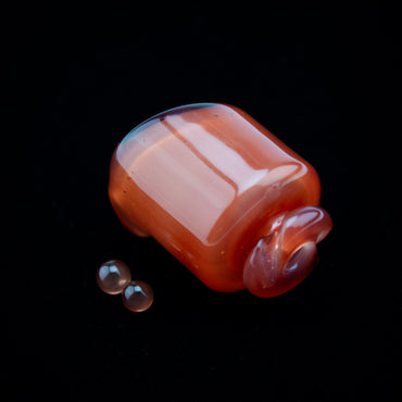 Kizmit Glass Fruit Cocktail Pivot Spinner Tip & Pearls #KZM44 - Planet Caravan