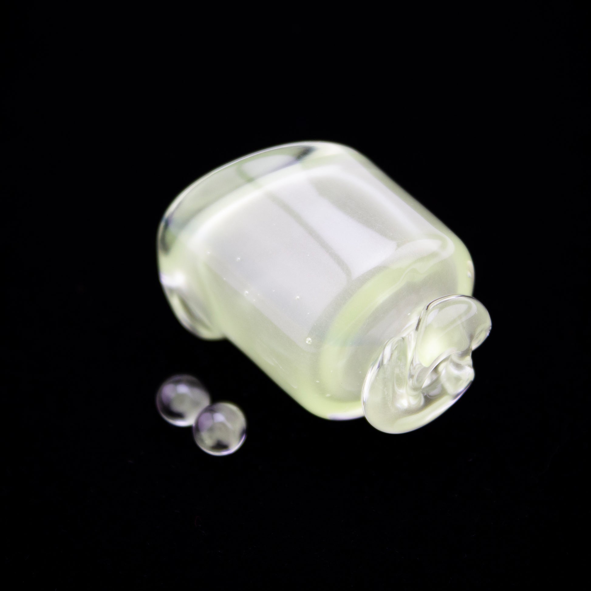Kizmit Glass Ghosted Antidote Pivot Spinner Tip & Pearls #KZM45 - Planet Caravan