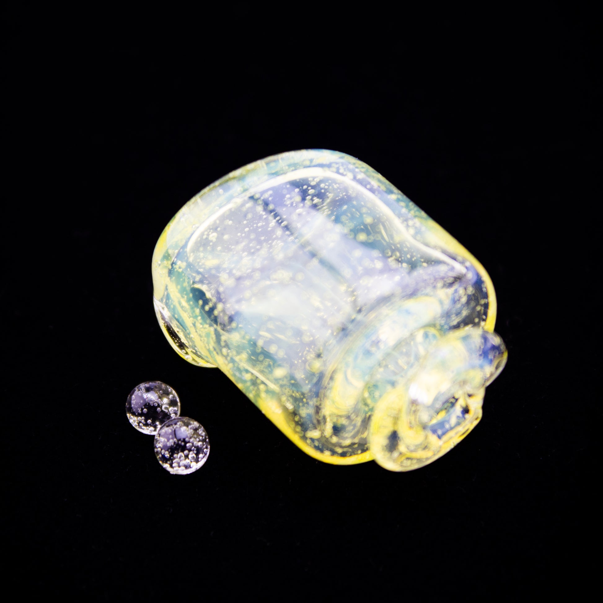 Kizmit Glass Opal Cition (UV) Pivot Spinner Tip & Pearls #KZM50 - Planet Caravan