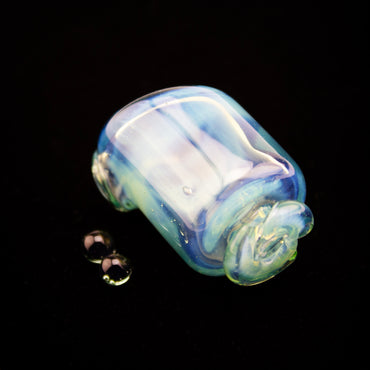 Kizmit Glass Opal Lost City Pivot Spinner Tip & Pearls #KZM51 - Planet Caravan