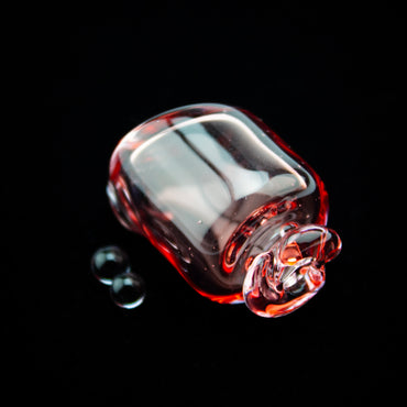 Kizmit Glass Ruby Slippers Pivot Spinner Tip & Pearls #KZM54 - Planet Caravan