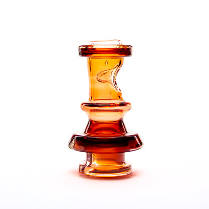 Twisted Boro Glass Dark Phoenix over Neo Opal Pivot Tip #TWB08 - Planet Caravan