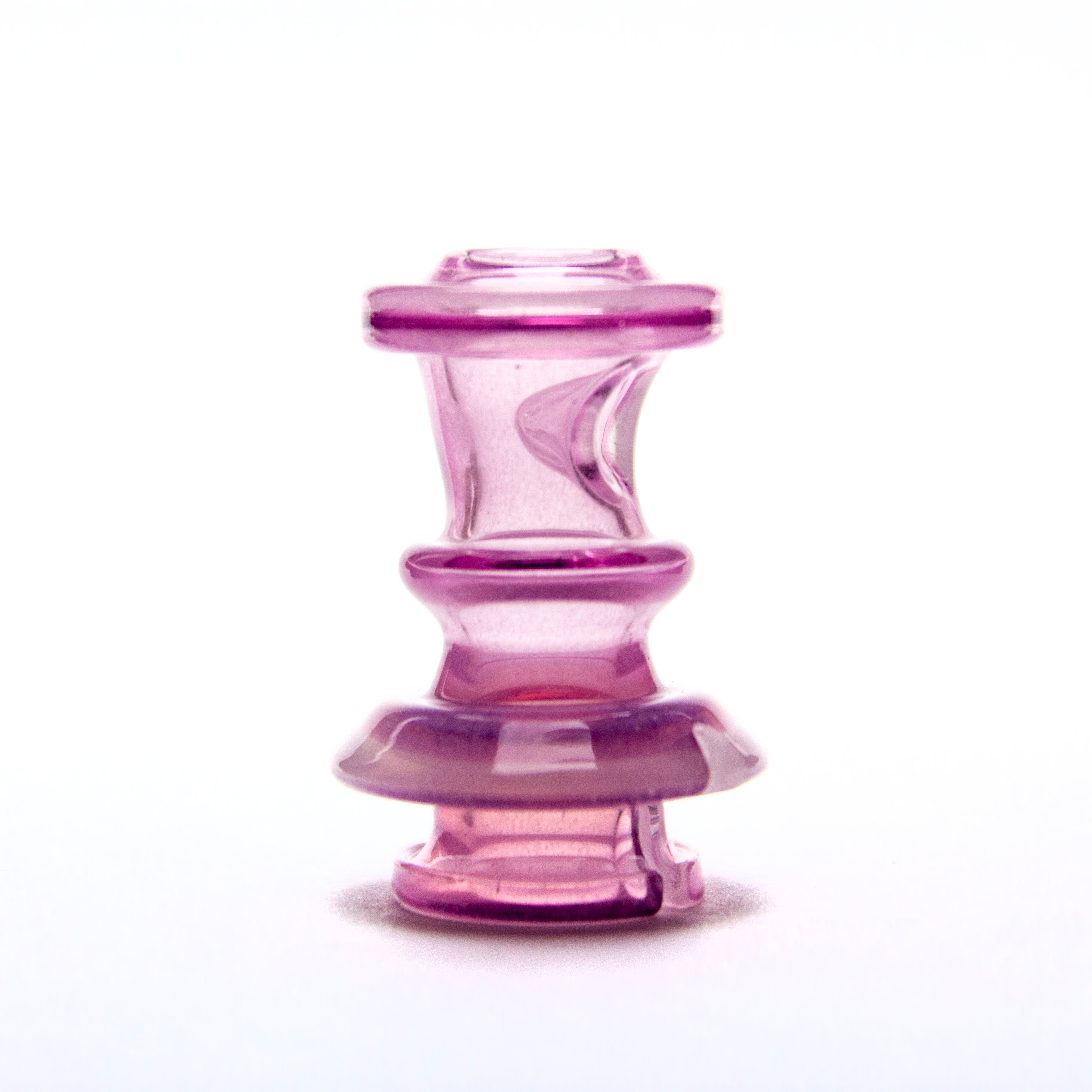 Twisted Boro Glass White Satin (UV) over Royal Jelly Pivot Tip #TWB13 - Planet Caravan