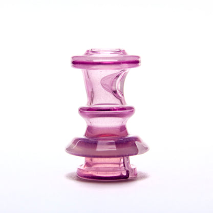 Twisted Boro Glass White Satin (UV) over Royal Jelly Pivot Tip #TWB13 - Planet Caravan