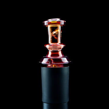 Twisted Boro Glass Dark Phoenix over Neo Opal Pivot Tip #TWB08 - Planet Caravan