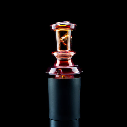 Twisted Boro Glass Dark Phoenix over Neo Opal Pivot Tip #TWB08 - Planet Caravan