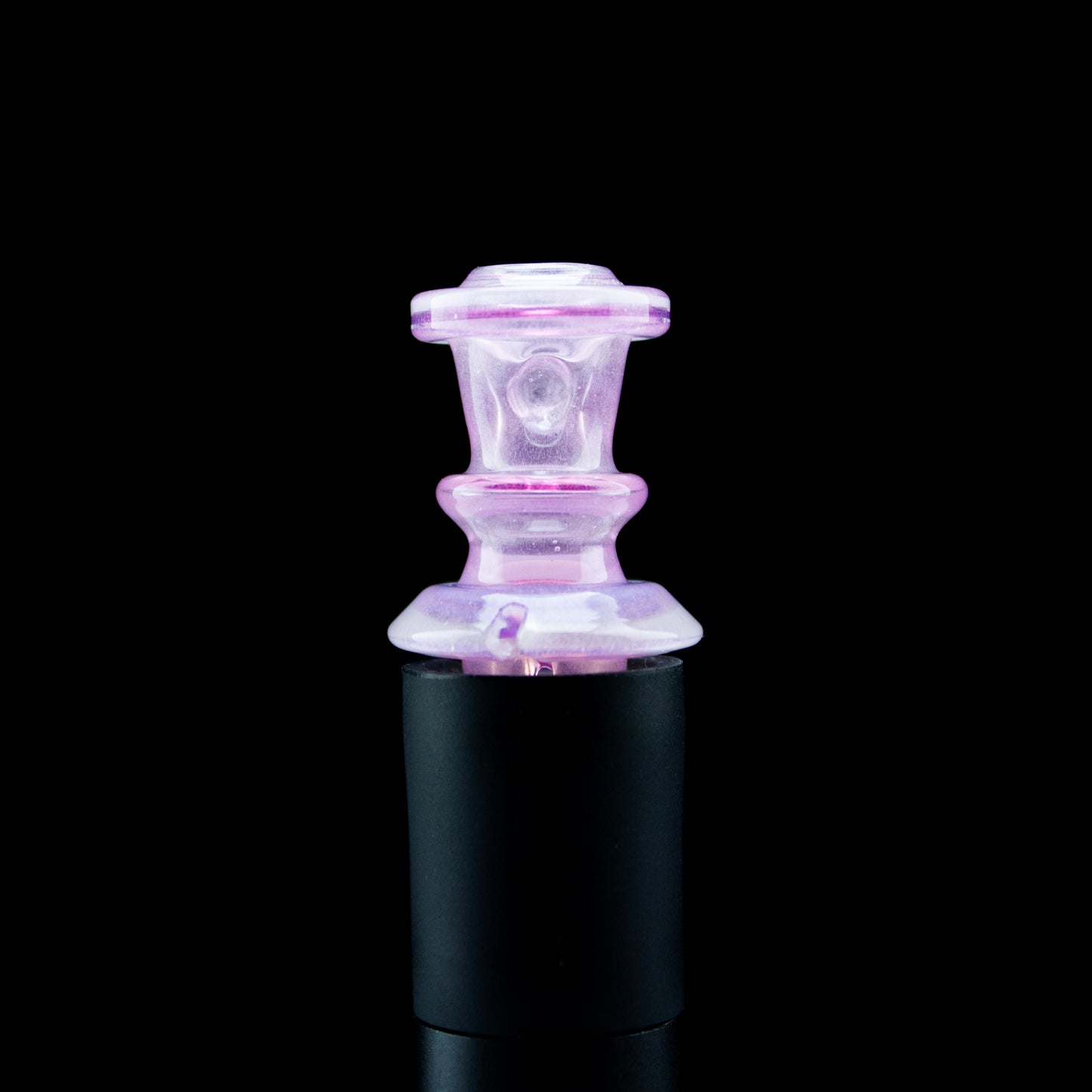 Twisted Boro Glass White Satin (UV) over Royal Jelly Pivot Tip #TWB13 - Planet Caravan