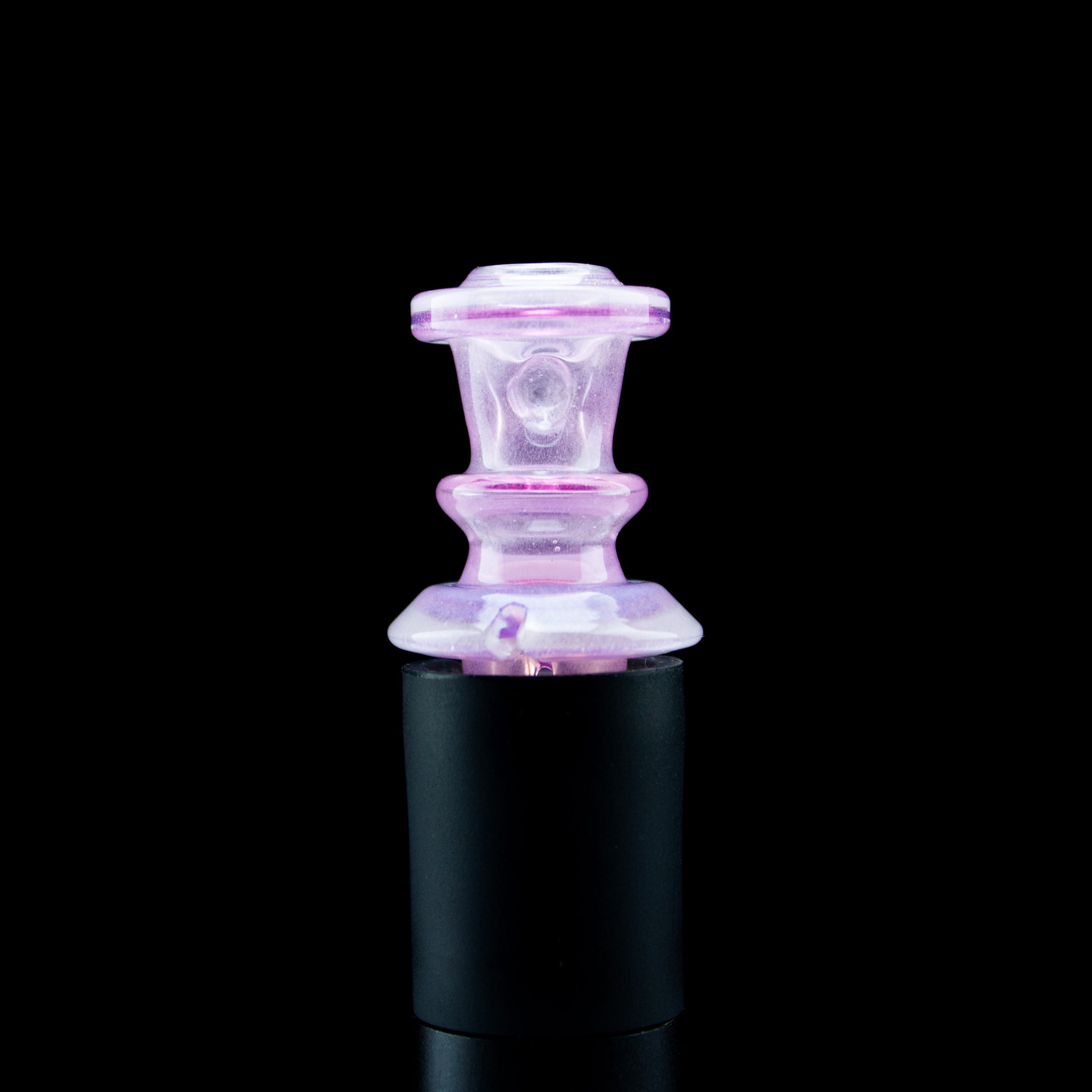 Twisted Boro Glass White Satin (UV) over Royal Jelly Pivot Tip #TWB13 - Planet Caravan