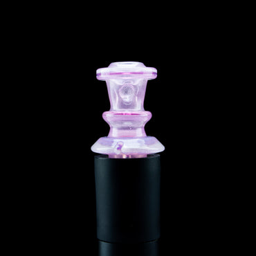 Twisted Boro Glass White Satin (UV) over Royal Jelly Pivot Tip #TWB13 - Planet Caravan