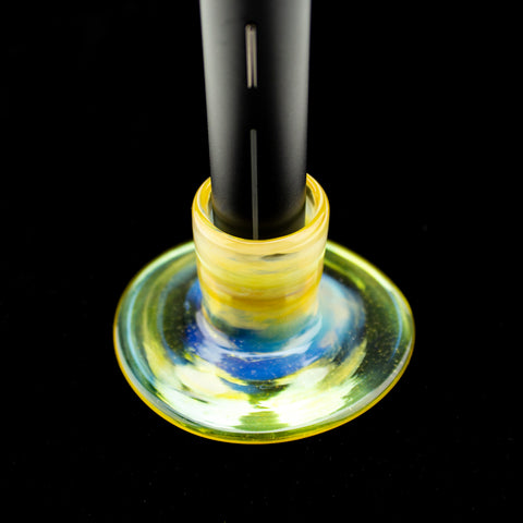 Heart & Mind Glass Silver Fumed Pivot Glass Stand Base #HAM36 - Planet Caravan