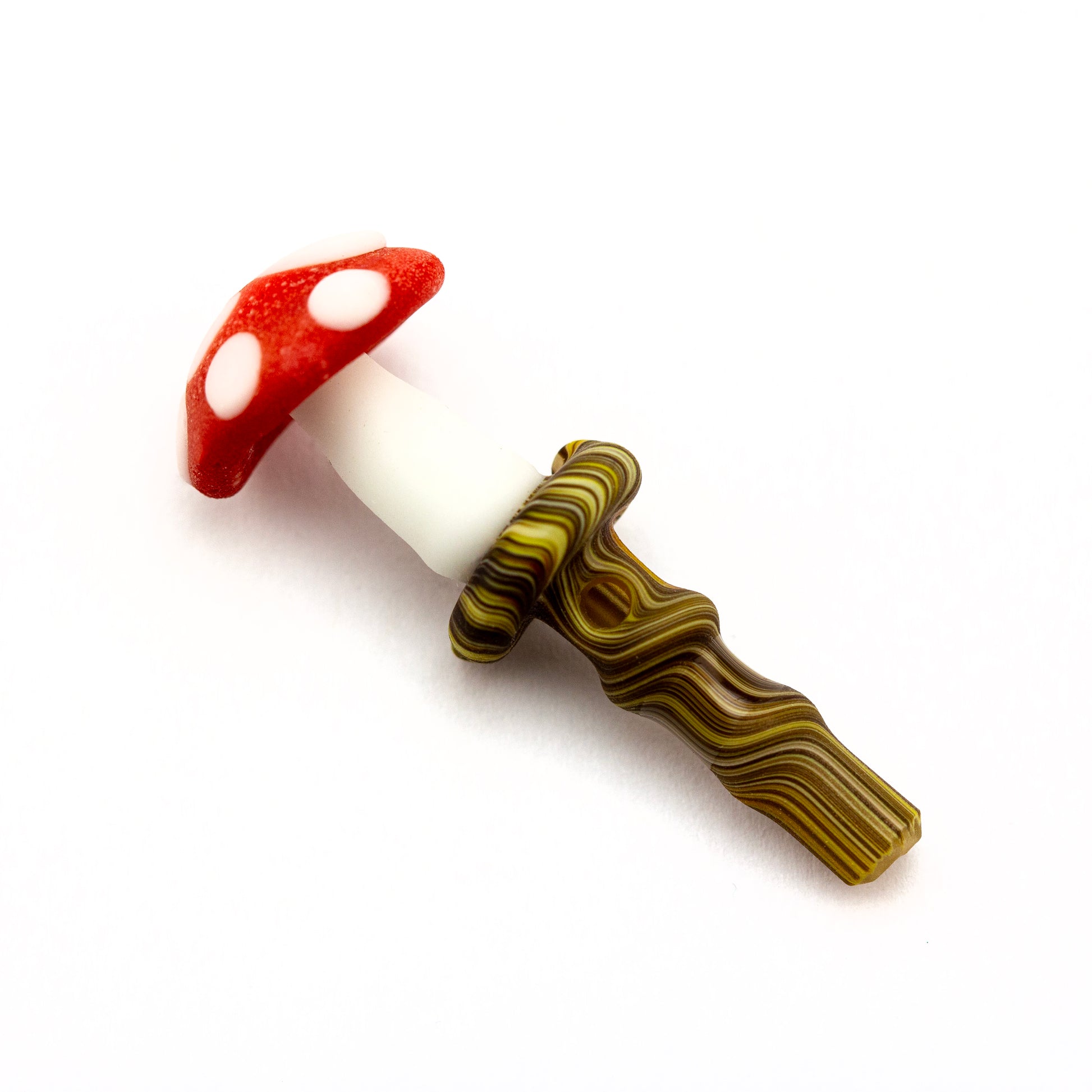 Wazoo Glass Red Mushroom 3DXL Joystick #WAZ04 - Planet Caravan